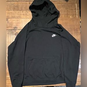 Women’s Nike Funnel Neck Hoodie Sweatshirt/ Black- Size XXLARGE